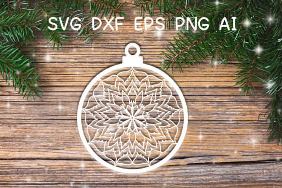 3D SVG Christmas Ornament Ball Mandala Review