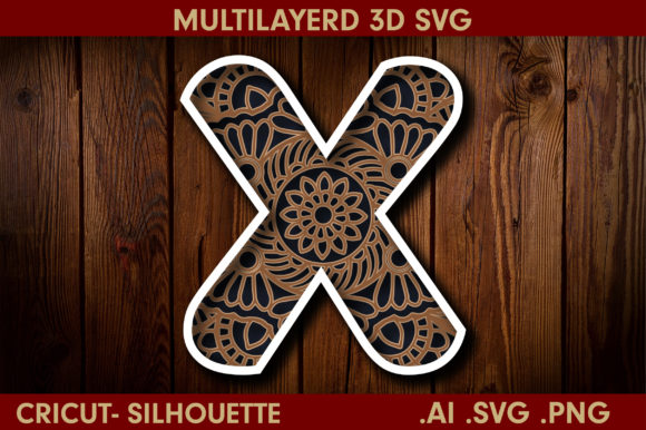3D SVG Letter X: Stunning Shadow Boxes for Web