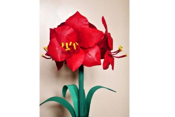Amaryllis Paper Flower Templates: 3D SVG Review