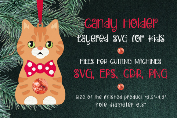 British Cat Christmas Ornament Template: A 3D SVG Review