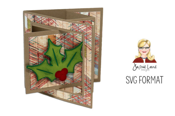 Holly Window Lever Card: A 3D SVG Christmas Asset Review