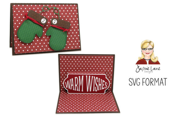 Pop-Up Warm Wishes Card: 3D SVG for Christmas Design