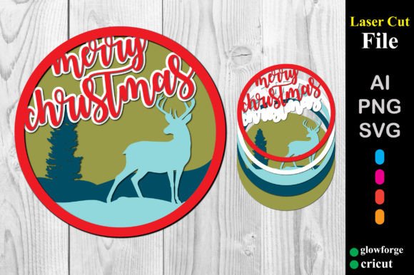 Review: Layered Merry Christmas 3D SVG for Festive Branding