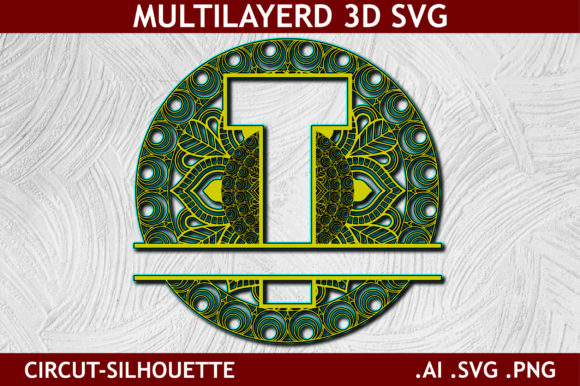 Review: Split Alphabet Layered T Letter Mandala for Embroidery