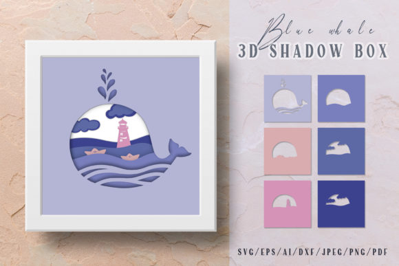 Review: Whale 3D Shadow Box Layered Papercut Design
