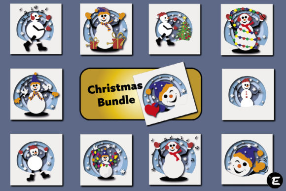 Snowmen: A Designer's Take on Festive 3D SVG Embroidery