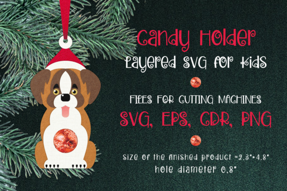 St. Bernard Dog Christmas Ornament 3D SVG Review