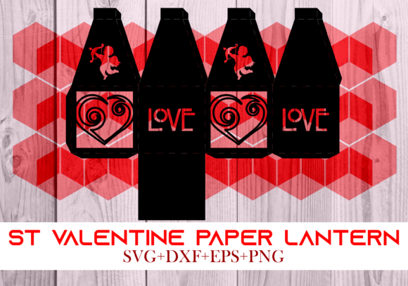 St Valentine Paper Lantern Series 0063: A 3D SVG Shapes Asset