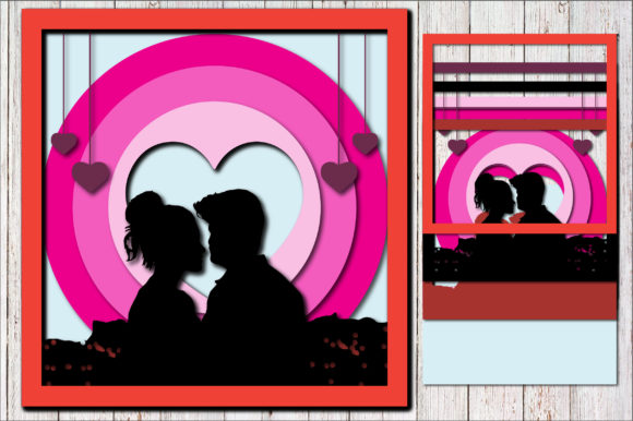 Valentine Couple Shadow Box: A 3D SVG Review for Sellers